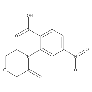 4-Nitro-2-(3-oxomorpholin-4-yl)benzoic acid Structure