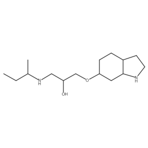 1-[(butan-2-yl)amino]-3-(octahydro-1H-indol-6-yloxy)propan-2-ol Structure