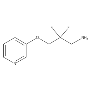 2,2-Difluoro-3-(pyridin-3-yloxy)propan-1-amine结构式