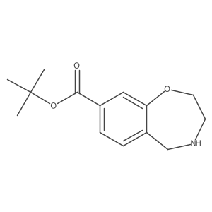 Tert-butyl 2,3,4,5-tetrahydro-1,4-benzoxazepine-8-carboxylate结构式
