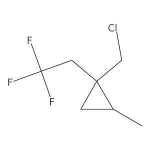 1-(Chloromethyl)-2-methyl-1-(2,2,2-trifluoroethyl)cyclopropane结构式