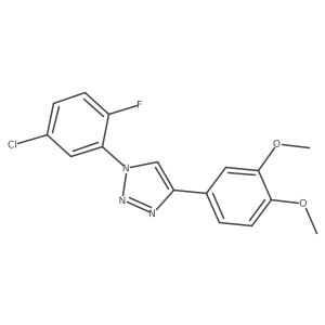 1-(5-chloro-2-fluorophenyl)-4-(3,4-dimethoxyphenyl)-1H-1,2,3-triazole Structure