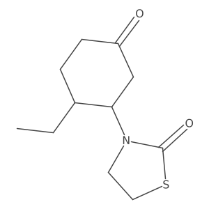 3-(2-Ethyl-5-oxocyclohexyl)-1,3-thiazolidin-2-one结构式