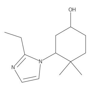3-(2-ethyl-1H-imidazol-1-yl)-4,4-dimethylcyclohexan-1-ol Structure