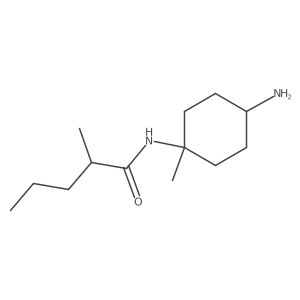 N-(4-amino-1-methylcyclohexyl)-2-methylpentanamide Structure