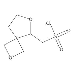 {2,6-Dioxaspiro[3.4]octan-5-yl}methanesulfonyl chloride结构式