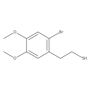2-(2-Bromo-4,5-dimethoxyphenyl)ethane-1-thiol结构式
