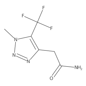 2-[1-methyl-5-(trifluoromethyl)-1H-1,2,3-triazol-4-yl]acetamide结构式