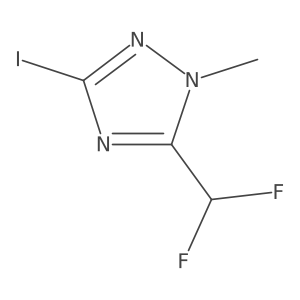 5-(difluoromethyl)-3-iodo-1-methyl-1H-1,2,4-triazole Structure