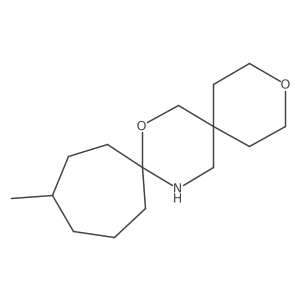 12-Methyl-3,8-dioxa-16-azadispiro[5.2.6^{9}.2^{6}]heptadecane Structure