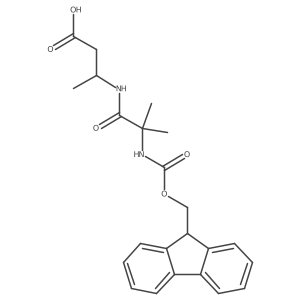 3-[2-({[(9H-fluoren-9-yl)methoxy]carbonyl}amino)-2-methylpropanamido]butanoic acid Structure