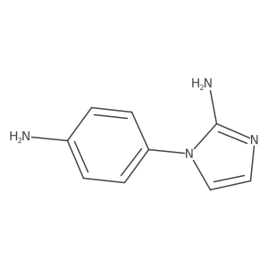 1-(4-Aminophenyl)imidazol-2-amine Structure