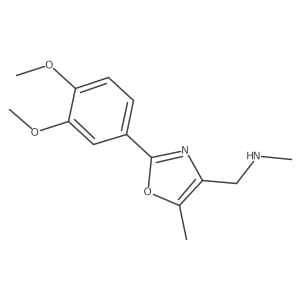 [2-(3,4-Dimethoxyphenyl)-5-methyl-1,3-oxazol-4-yl]-N-methylmethanamine Structure