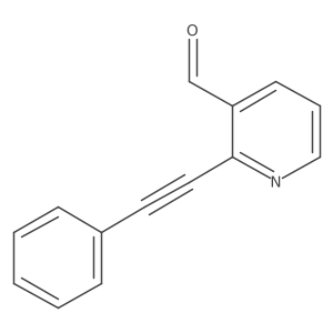 2-(2-Phenylethynyl)pyridine-3-carbaldehyde Structure