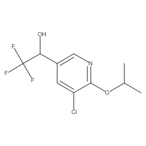 (1R)-1-[5-chloro-6-(propan-2-yloxy)pyridin-3-yl]-2,2,2-trifluoroethan-1-ol Structure