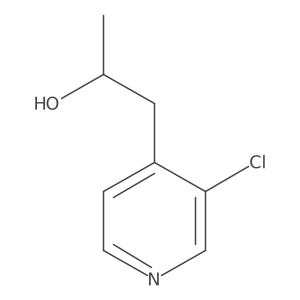 (2R)-1-(3-chloropyridin-4-yl)propan-2-ol结构式