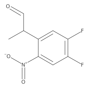 2-(4,5-Difluoro-2-nitrophenyl)propanal结构式