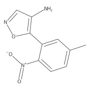 5-(5-Methyl-2-nitrophenyl)-1,2-oxazol-4-amine结构式