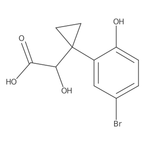 2-[1-(5-Bromo-2-hydroxyphenyl)cyclopropyl]-2-hydroxyacetic acid结构式