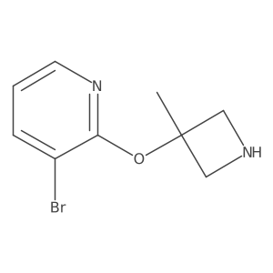 3-Bromo-2-[(3-methylazetidin-3-yl)oxy]pyridine结构式