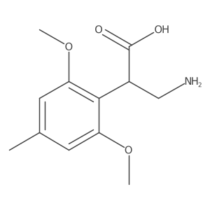 3-Amino-2-(2,6-dimethoxy-4-methylphenyl)propanoic acid Structure