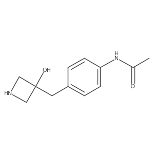N-{4-[(3-hydroxyazetidin-3-yl)methyl]phenyl}acetamide结构式