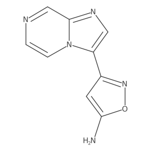3-{Imidazo[1,2-a]pyrazin-3-yl}-1,2-oxazol-5-amine Structure