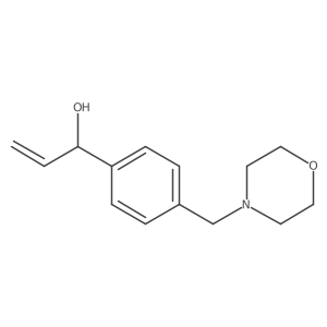 1-{4-[(Morpholin-4-yl)methyl]phenyl}prop-2-en-1-ol结构式