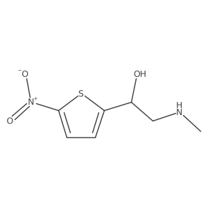 2-(Methylamino)-1-(5-nitrothiophen-2-yl)ethan-1-ol Structure