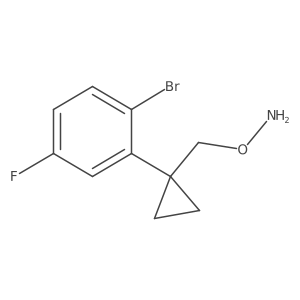 O-{[1-(2-bromo-5-fluorophenyl)cyclopropyl]methyl}hydroxylamine结构式