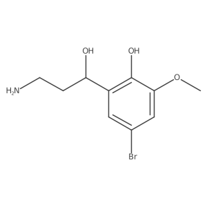 2-(3-Amino-1-hydroxypropyl)-4-bromo-6-methoxyphenol Structure