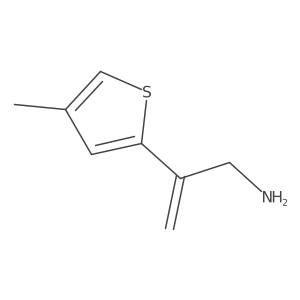 2-(4-Methylthiophen-2-yl)prop-2-en-1-amine Structure
