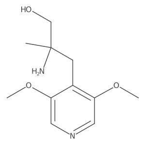 2-Amino-3-(3,5-dimethoxypyridin-4-yl)-2-methylpropan-1-ol Structure