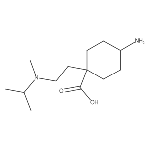4-Amino-1-{2-[methyl(propan-2-yl)amino]ethyl}cyclohexane-1-carboxylic acid Structure