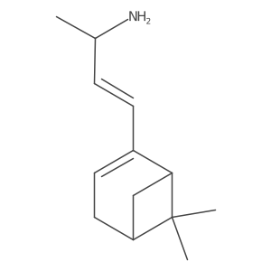 4-{6,6-Dimethylbicyclo[3.1.1]hept-2-en-2-yl}but-3-en-2-amine结构式