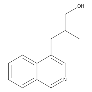(2R)-3-Isoquinolin-4-yl-2-methylpropan-1-ol结构式
