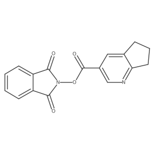 1,3-dioxo-2,3-dihydro-1H-isoindol-2-yl 5H,6H,7H-cyclopenta[b]pyridine-3-carboxylate Structure