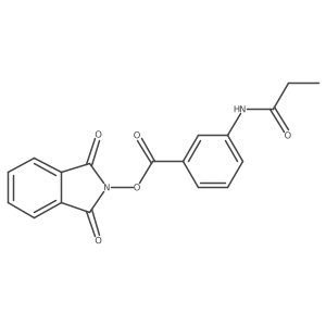 1,3-dioxo-2,3-dihydro-1H-isoindol-2-yl 3-propanamidobenzoate结构式