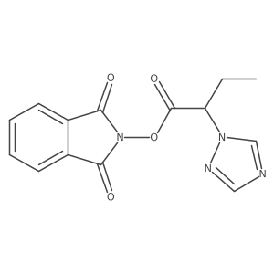 1,3-dioxo-2,3-dihydro-1H-isoindol-2-yl 2-(1H-1,2,4-triazol-1-yl)butanoate结构式