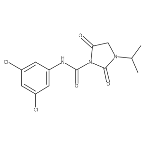 1-Imidazolidinecarboxamide, N-(3,5-dichlorophenyl)-3-(1-methylethyl)-2,5-dioxo-结构式