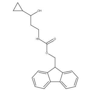 (9H-fluoren-9-yl)methyl N-(3-cyclopropyl-3-hydroxypropyl)carbamate Structure