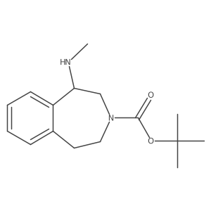 Tert-butyl 5-(methylamino)-1,2,4,5-tetrahydro-3-benzazepine-3-carboxylate Structure