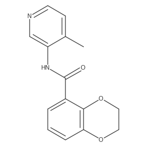 N-(4-methylpyridin-3-yl)-2,3-dihydro-1,4-benzodioxine-5-carboxamide结构式
