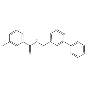 N-([2,4'-bipyridin]-4-ylmethyl)-3-fluorobenzamide Structure