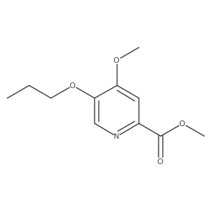 Methyl 4-methoxy-5-propoxy-2-pyridinecarboxylate结构式