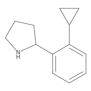 (2R)-2-(2-Cyclopropylphenyl)pyrrolidine Structure