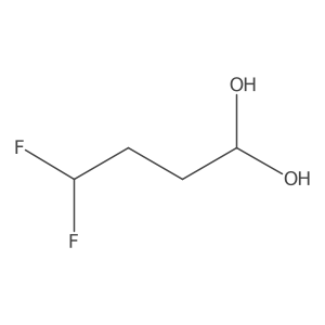 4,4-Difluorobutane-1,1-diol Structure