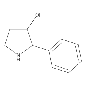 (2R,3R)-2-Phenylpyrrolidin-3-ol Structure