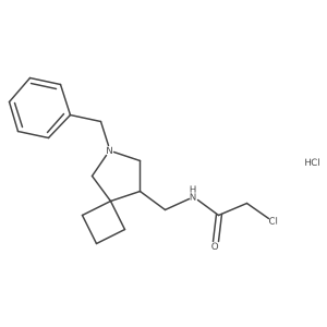 N-({6-benzyl-6-azaspiro[3.4]octan-8-yl}methyl)-2-chloroacetamide hydrochloride Structure