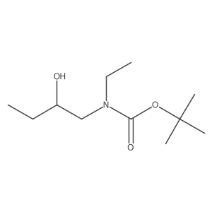 tert-butyl N-ethyl-N-[(2R)-2-hydroxybutyl]carbamate Structure